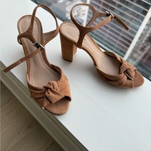 SCHUTZ Peachy Suede Heels
